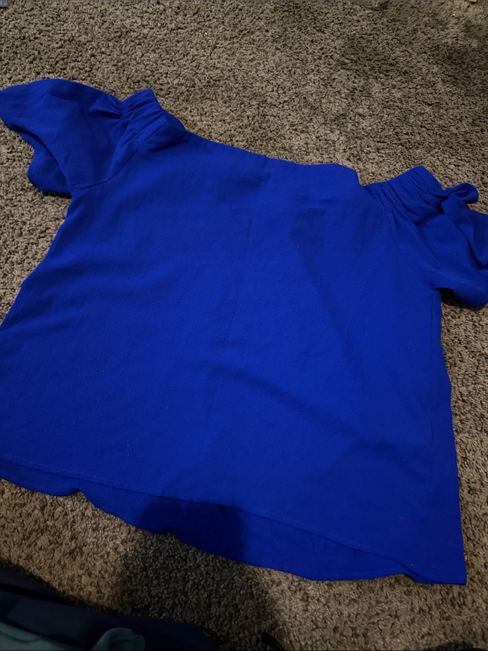 Royal Blue Off-Shoulder Women's Top